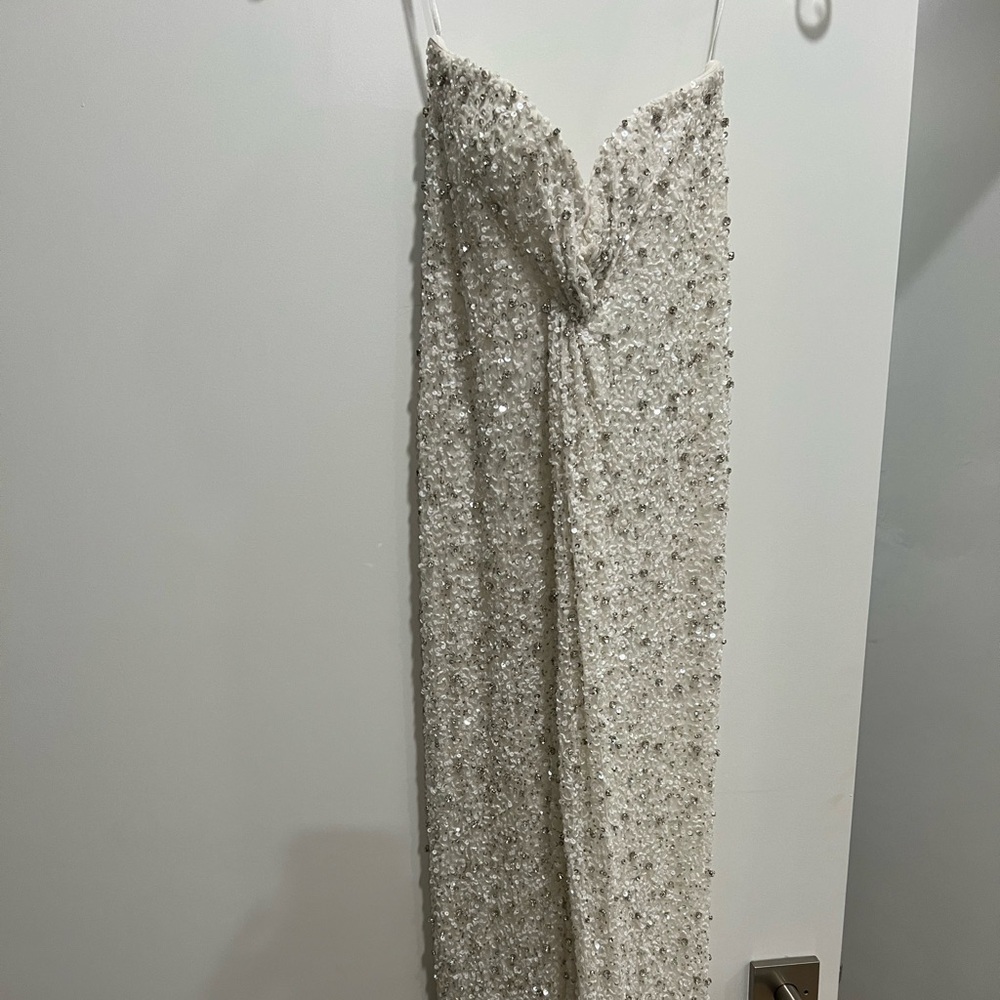 Retrofete white maxi dress
